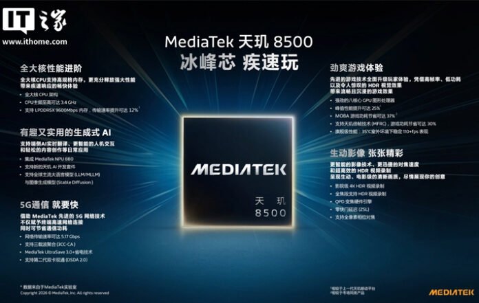 Dimensity 8500 Resmi Rilis, Chipset Kencang dengan Efisiensi Tinggi