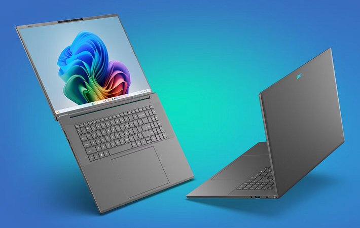 Laptop Stylish Acer Aspire 18 AI Andalkan Intel Core Ultra Series 3