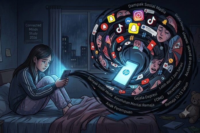 Riset Ungkap Bahaya Media Sosial untuk Anak Remaja Lewat HP