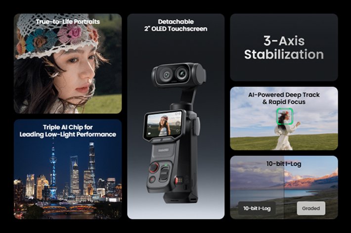 Spesifikasi Insta360 Luna Ultra, Kamera Gimbal Premium Sensor Ganda