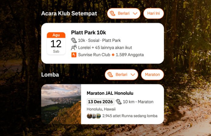 Strava Rilis Fitur Baru untuk Mencari Race dan Event Bareng Klub